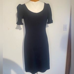 Black St. John knit dress